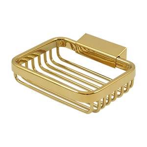 Deltana Solid Brass Heavy Duty Bathroom Basket - PVD Lifetime Brass