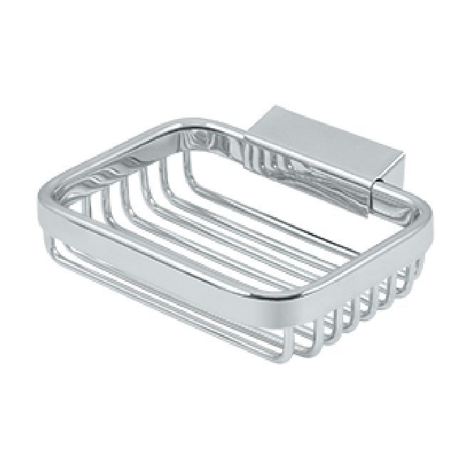 Deltana Solid Brass Heavy Duty Bathroom Basket - Polished Chrome