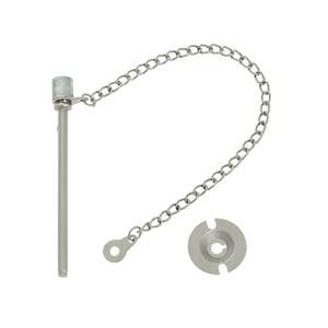 Deltana Steel Window Door Pin - Satin Nickel