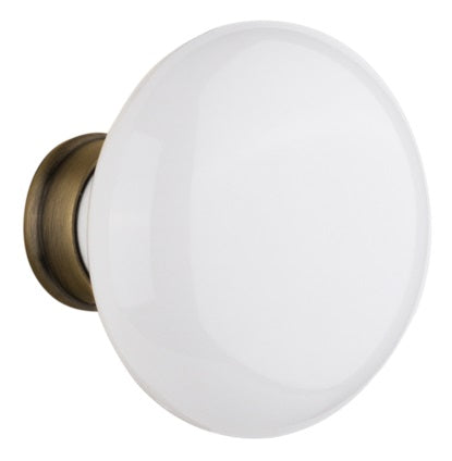 Nostalgic Warehouse White Porcelain Knobs ONLY with Spindle