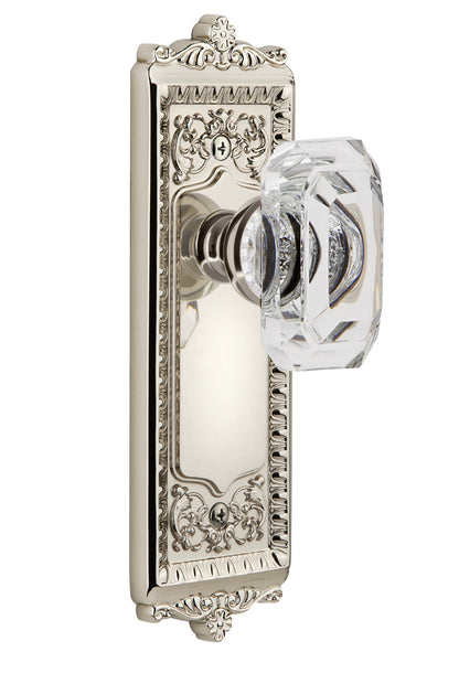 Grandeur Windsor Plate with Baguette Clear Knob