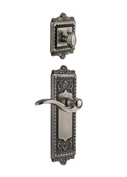 Grandeur Windsor Handleset with Bellagio Lever - (Interior Half Only, with Deadbolt)