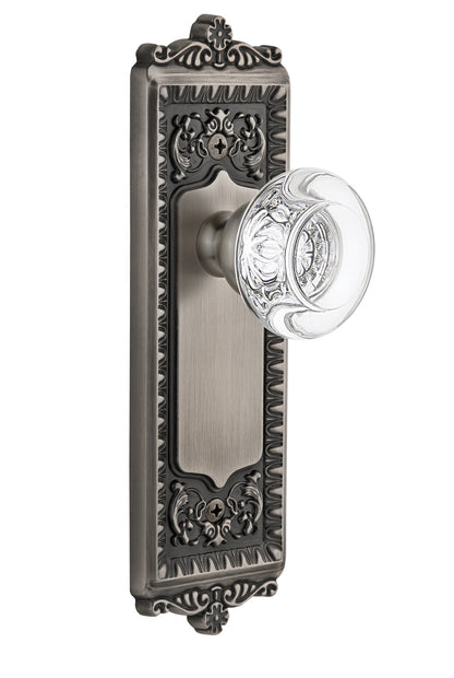 Grandeur Windsor Plate with Bordeaux Clear Knob