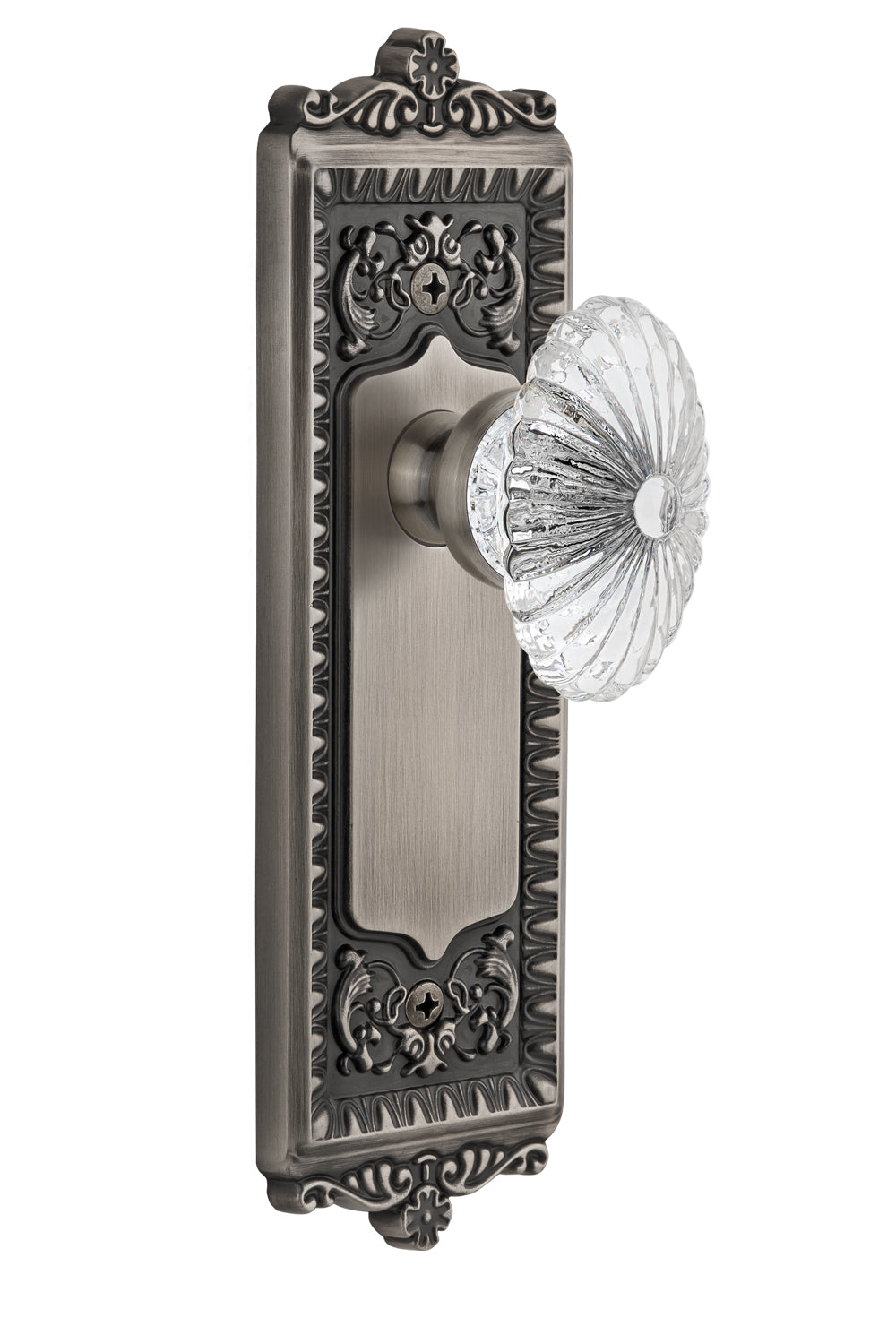 Grandeur Windsor Plate with Burgundy Knob