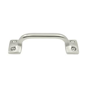 Deltana Solid Brass 4 Inch Overall Pull - Polished Nickel