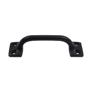 Deltana Solid Brass 4 Inch Overall Pull - Flat Black
