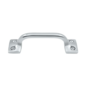 Deltana Solid Brass 4 Inch Overall Pull - Polished Chrome