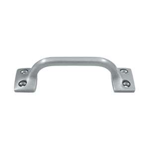 Deltana Solid Brass 4 Inch Overall Pull - Brushed Chrome