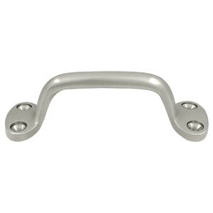 Deltana Solid Brass 6 Inch Overall Pull - Brushed Nickel