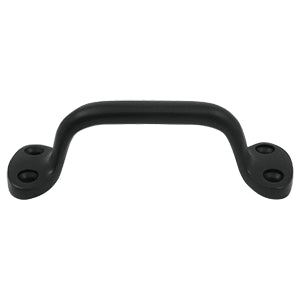 Deltana Solid Brass 6 Inch Overall Pull - Flat Black
