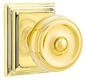Emtek Waverly Knob with Wilshire Rosette