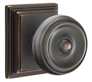 Emtek Waverly Knob with Wilshire Rosette