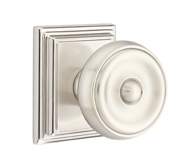 Emtek Waverly Knob with Wilshire Rosette