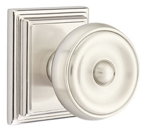 Emtek Waverly Knob with Wilshire Rosette