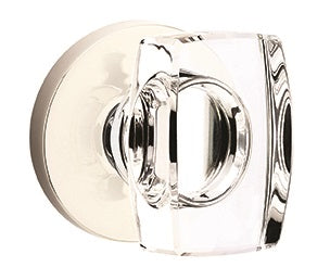Emtek Windsor Crystal Knob with Disk Rosette