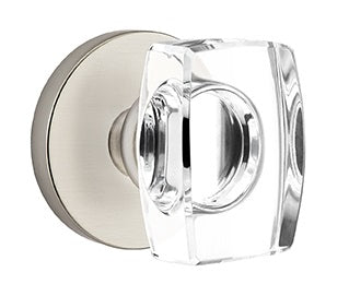 Emtek Windsor Crystal Knob with Disk Rosette