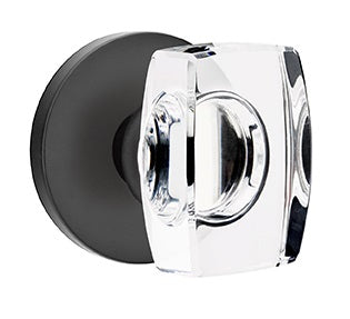 Emtek Windsor Crystal Knob with Disk Rosette