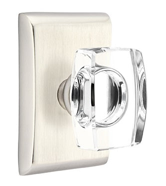 Emtek Windsor Crystal Knob with Neos Rosette