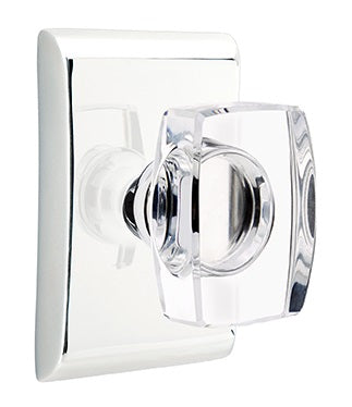 Emtek Windsor Crystal Knob with Neos Rosette