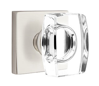 Emtek Windsor Crystal Knob with Square Rosette