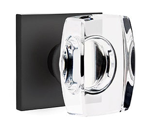 Emtek Windsor Crystal Knob with Square Rosette