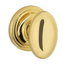 Yale Expressions Maguire Rosette with Auburn Knob - Polished Brass