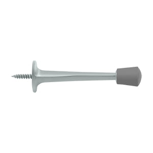 Deltana 3 Inch Baseboard Door Bumper - Brushed Chrome