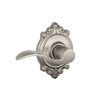 Accent Lever with Brookshire Rosette - Antique Brass