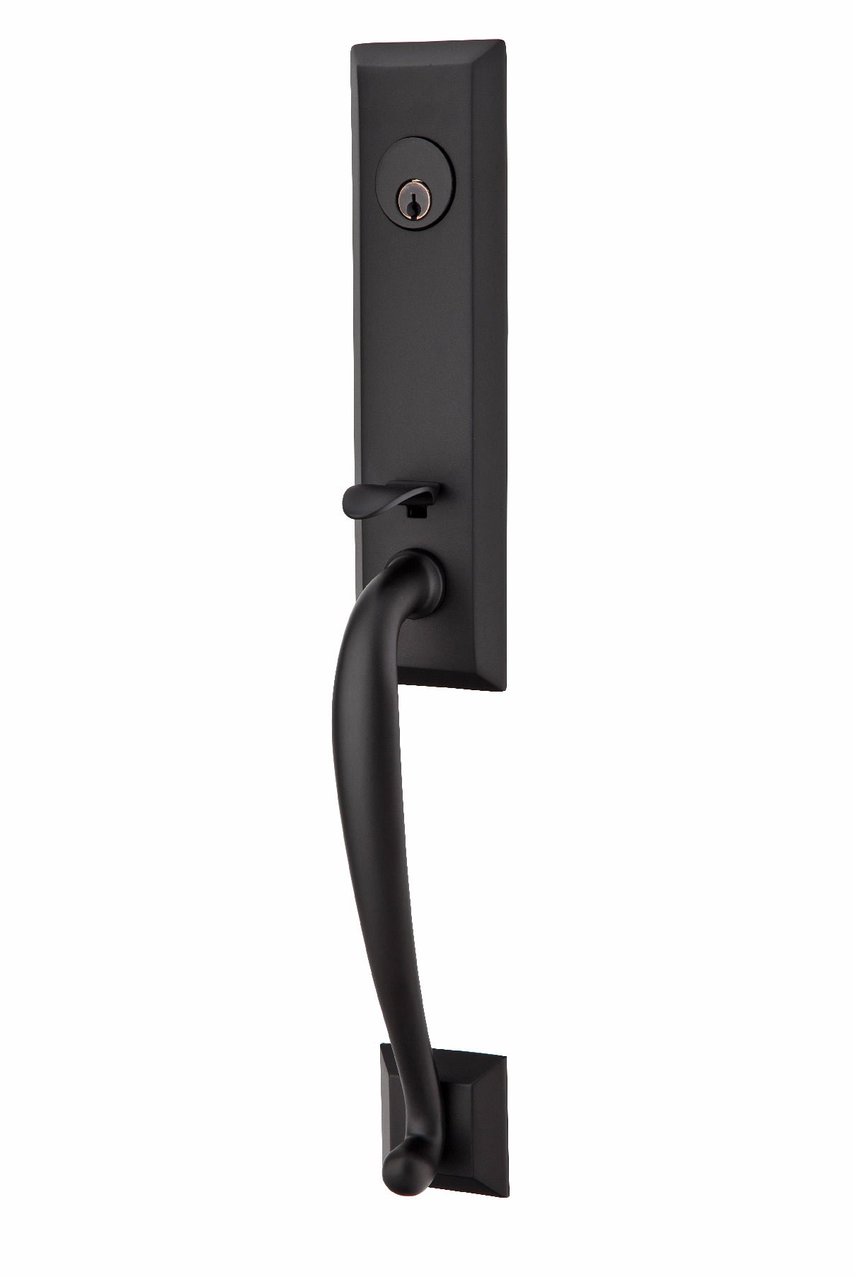 Emtek Adams Handleset - Flat Black