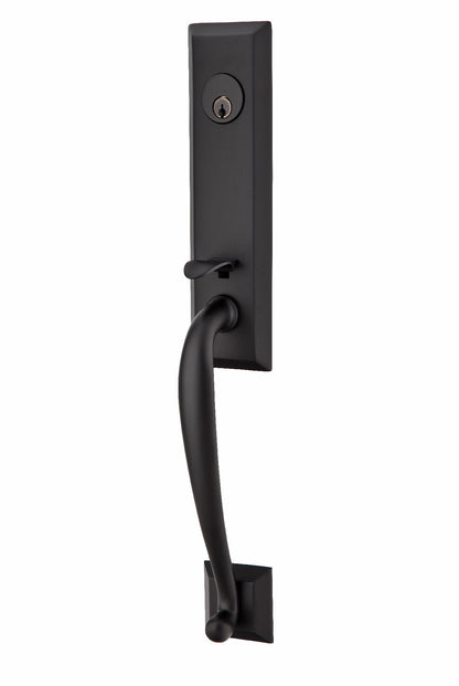 Emtek Adams Handleset - Flat Black