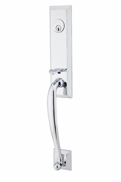 Emtek Adams Handleset - Polished Chrome