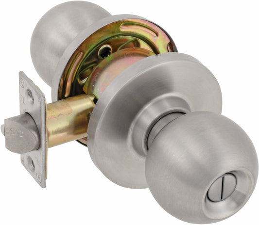 Advantage Grade 2 Privacy EA Commercial Doorknob in Satin Chrome