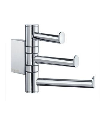 Smedbo AIR Swing Arm Triple Hook AK327 Polished Chrome
