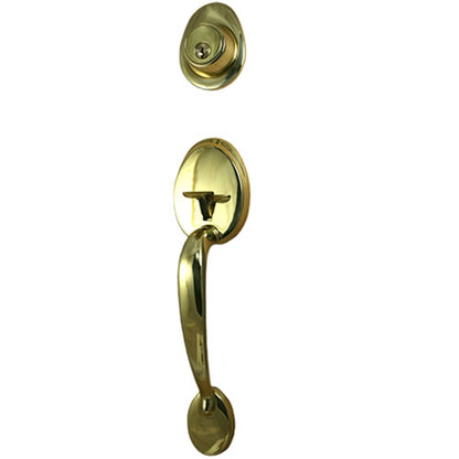 Sure-Loc Alta Handleset in Polished Brass