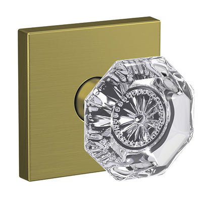 Schlage Custom Alexandria Glass Knob with Collins Trim