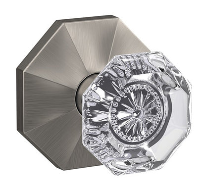 Schlage Custom Alexandria Glass Knob with Rosewood Trim