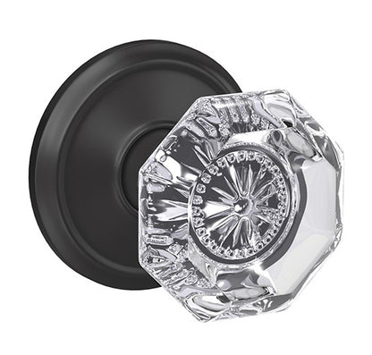 Schlage Custom Alexandria Glass Knob with Alden Trim