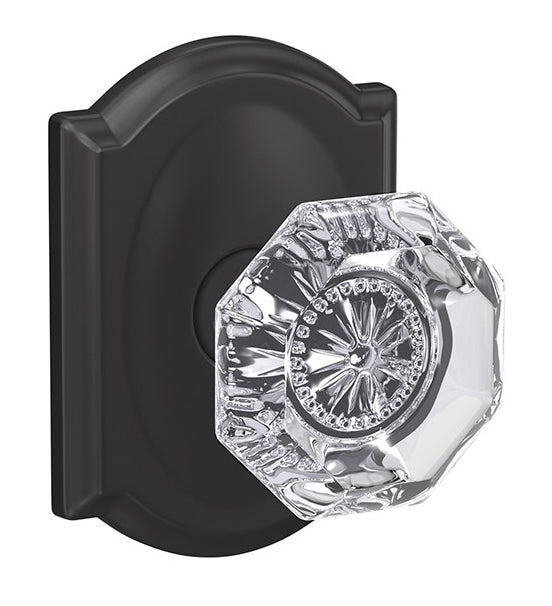 Schlage Custom Alexandria Glass Knob with Camelot Trim