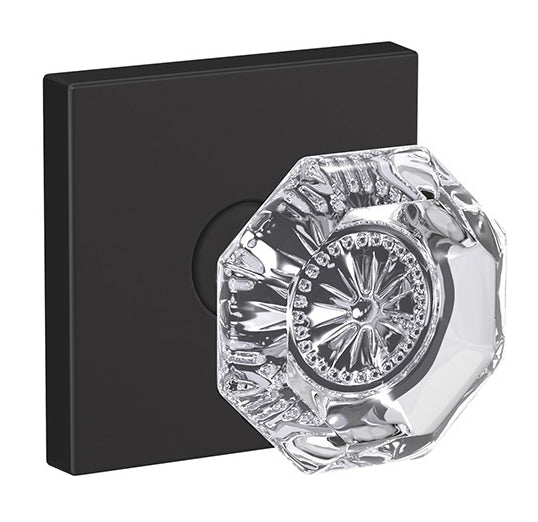 Schlage Custom Alexandria Glass Knob with Collins Trim