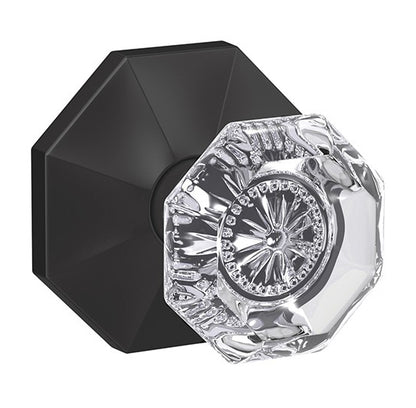Schlage Custom Alexandria Glass Knob with Rosewood Trim
