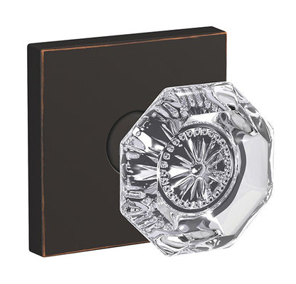Schlage Custom Alexandria Glass Knob with Collins Trim