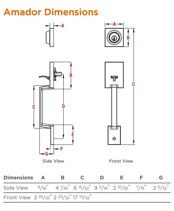 Kwikset Amador Modern Handleset