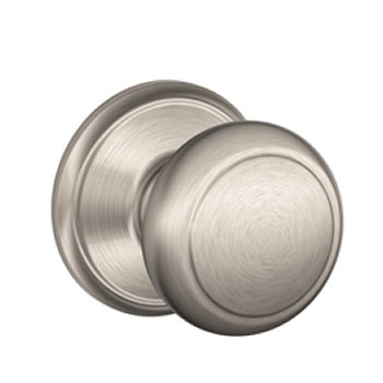 Schlage Andover Doorknob in Satin Nickel