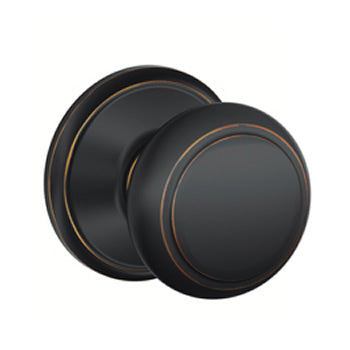 Schlage Andover Door Knob - Aged Bronze