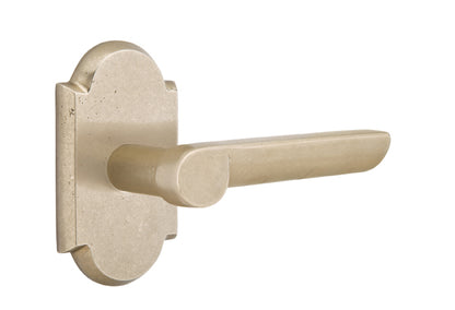 Emtek Aurora Lever Tumbled White Bronze-Style 1 Rosette