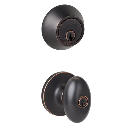Sure-Loc Arapaho Knob with deadbolt Exterior - Vintage Bronze