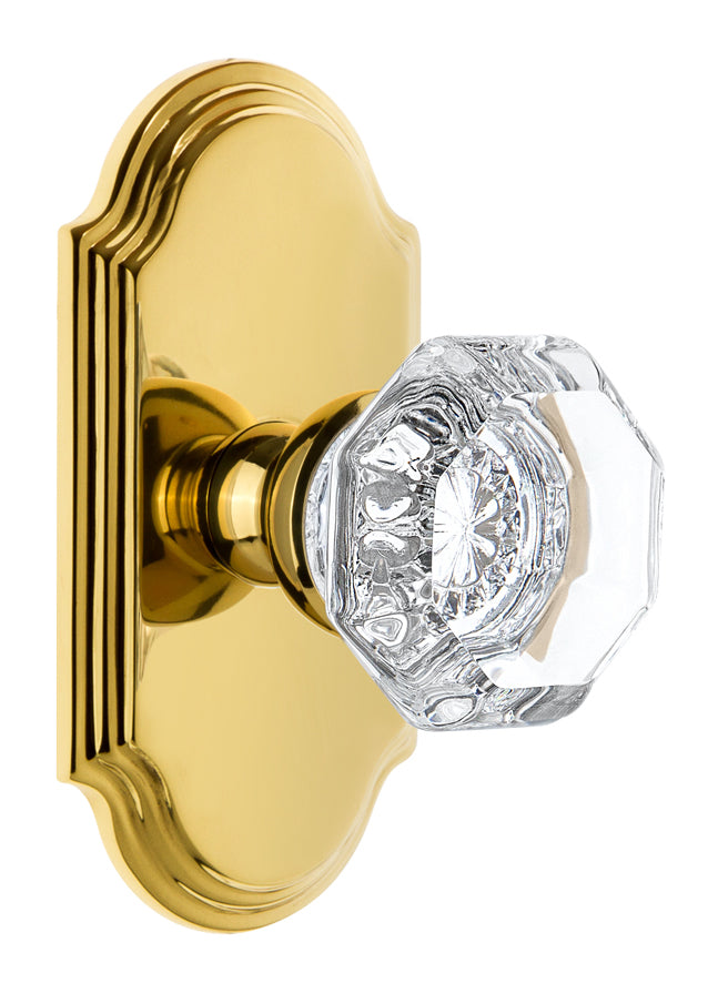 Grandeur Arc Plate with Chambord Crystal Knob