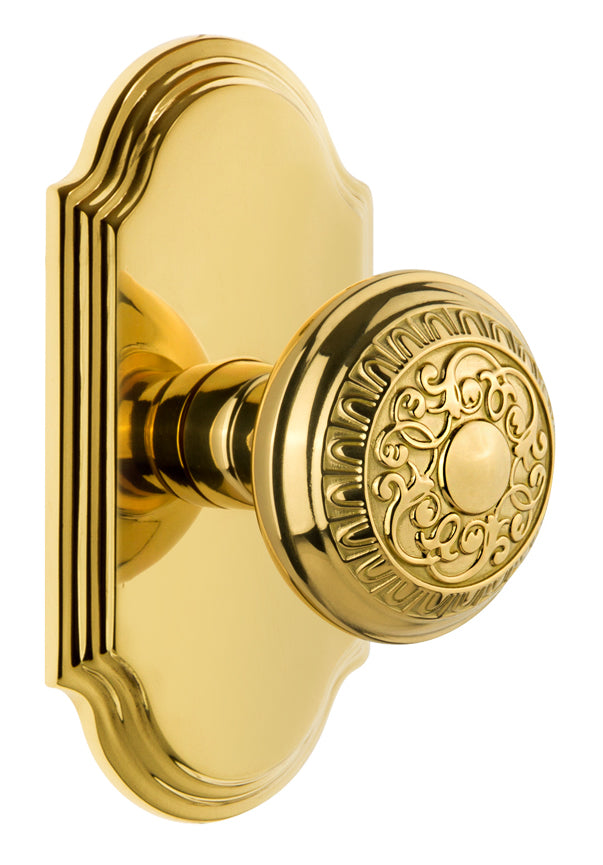 Grandeur Arc Plate with Windsor Knob