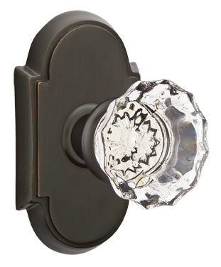 Emtek Astoria Clear Knob with Style 8 Rosette
