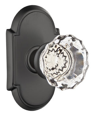 Emtek Astoria Clear Knob With Style Rosette Oil Rubbed Bronze